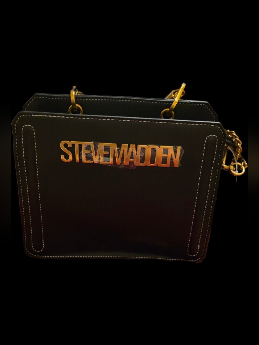 Steve Madden Black Bevelyn Satchel - Picture 4 of 16